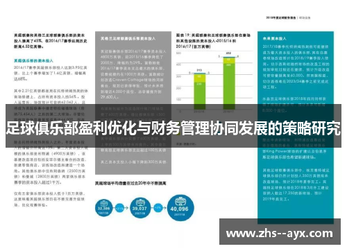 足球俱乐部盈利优化与财务管理协同发展的策略研究